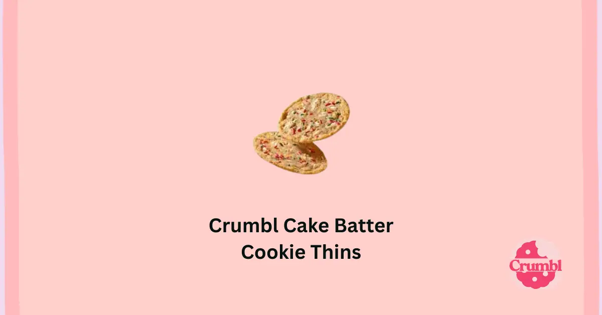 Crumbl Cake Batter Cookie Thins